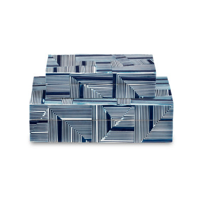 Cade 2 Piece Handmade Composite Decorative Box Set