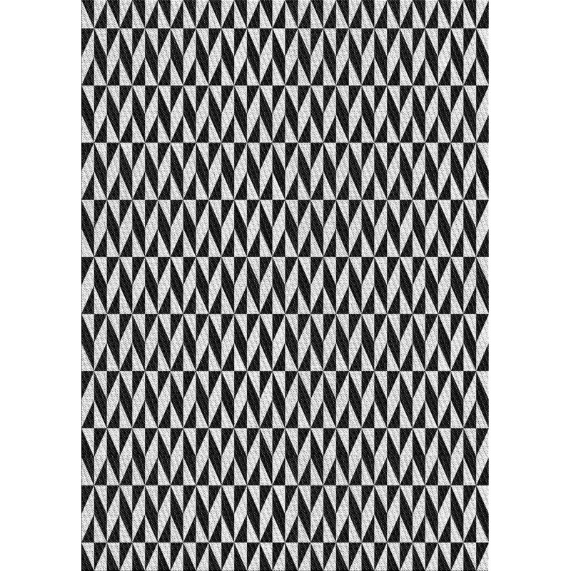 Tapis décoratif géométrique Richlands/blanc cassé, Rectangle 5 pi x 8 pi