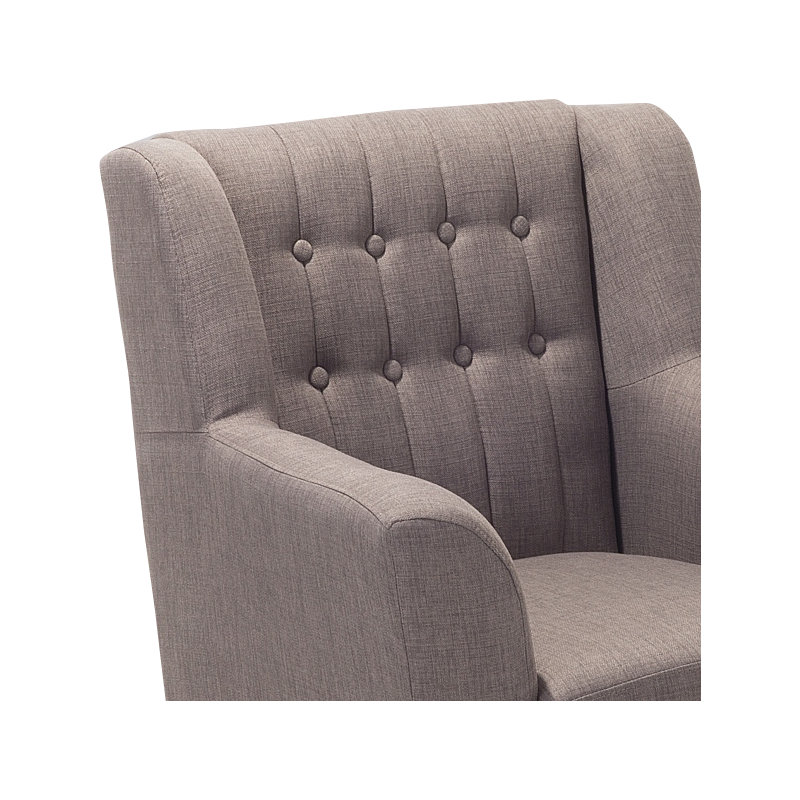 Tardif Upholstered Armchair, Light Grey