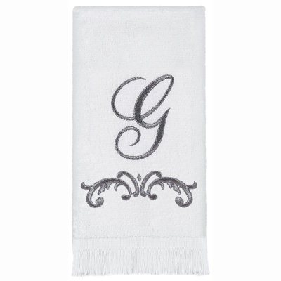 Avanti Linens Scroll Mono Fingertip Towel G