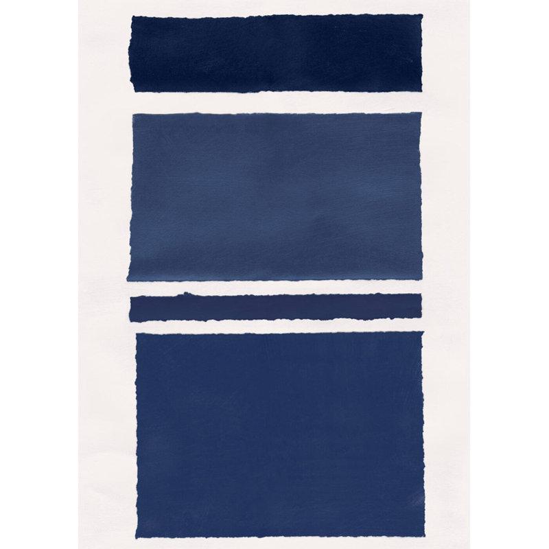 Blue Colorblock 2 Print by Goderwis, Kyle
