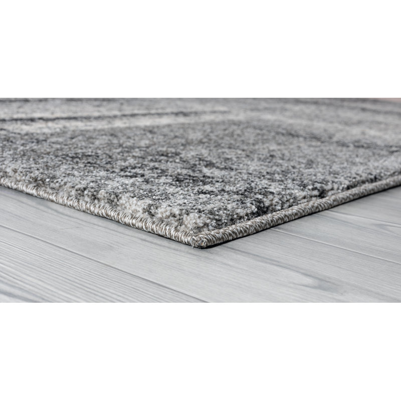 Tapis gris Woxall, Rectangle 2 pi 7 po x 4 pi 2 po