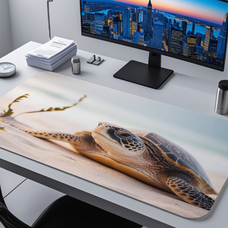 Polyester Desk Pad, 14.4x12.1