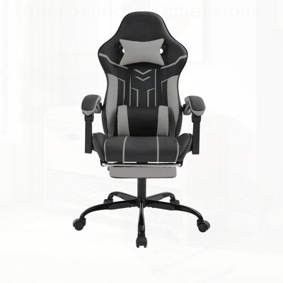 Ergonomic Gaming and Office Chair with Footrest, Lumbar Support, and Adjustable Features for Ultimate Comfort and Productivity.