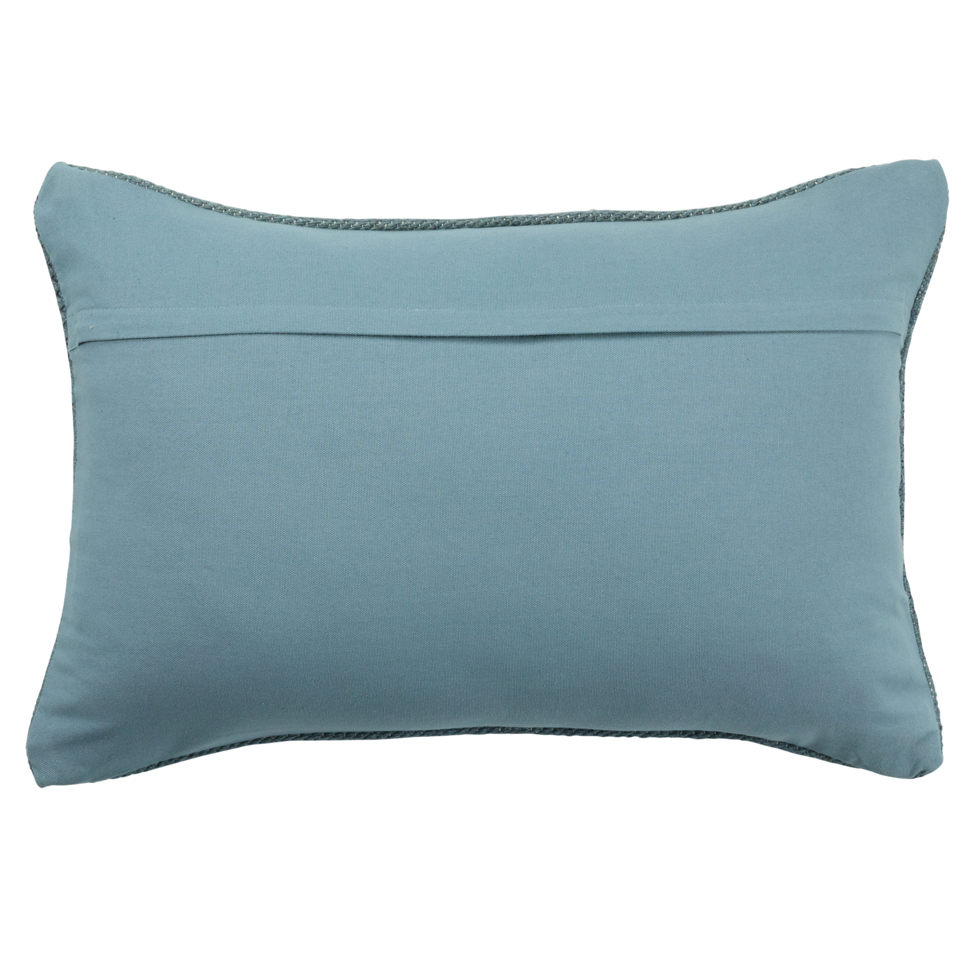 Waldeck Embroidered Wool Lumbar Throw Pillow, Down