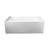 Kingston Brass Aqua Eden 60-Inch Acrylic Rectangular 3-Wall Alcove Tub with Anti Skid and Drain Hole-29273150