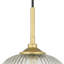 Luminaire suspendu simple en verre à intensité variable 1 lumière Dynamism-858752023