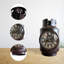 Analog Metal Battery Tabletop Clock Brown
