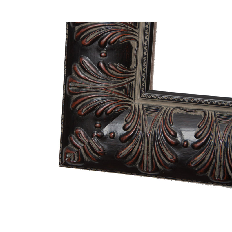 Acton Wood Flat Wall Mirror, 34.5" H x 28.5" W
