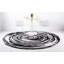 Tapis noir en coton tressé à la main Ovhoros-680696593