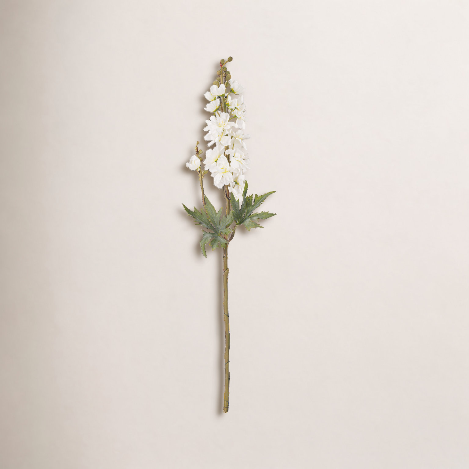 Faux Floral Stems, White 