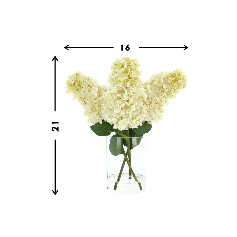 Luxe Cone Hydrangea Arrangement, Cream