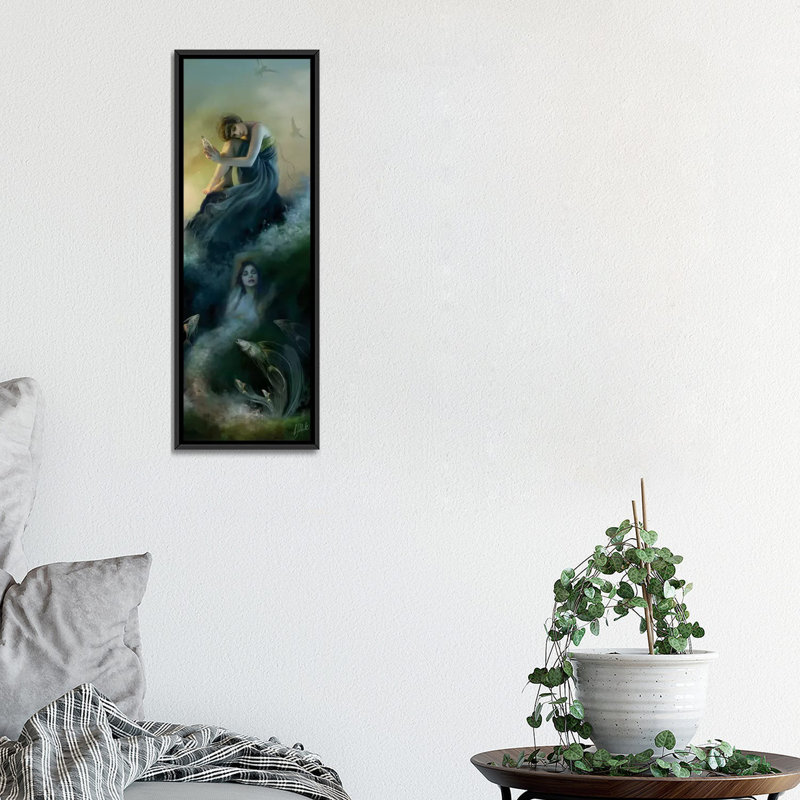 «I Hear Voices», impression sur toile, H 36 po x l 12 po x P 1,5 po, Toile avec cadre noir