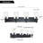 4-Light Dimmable Black Vanity Light With Seeded Glass Shade.