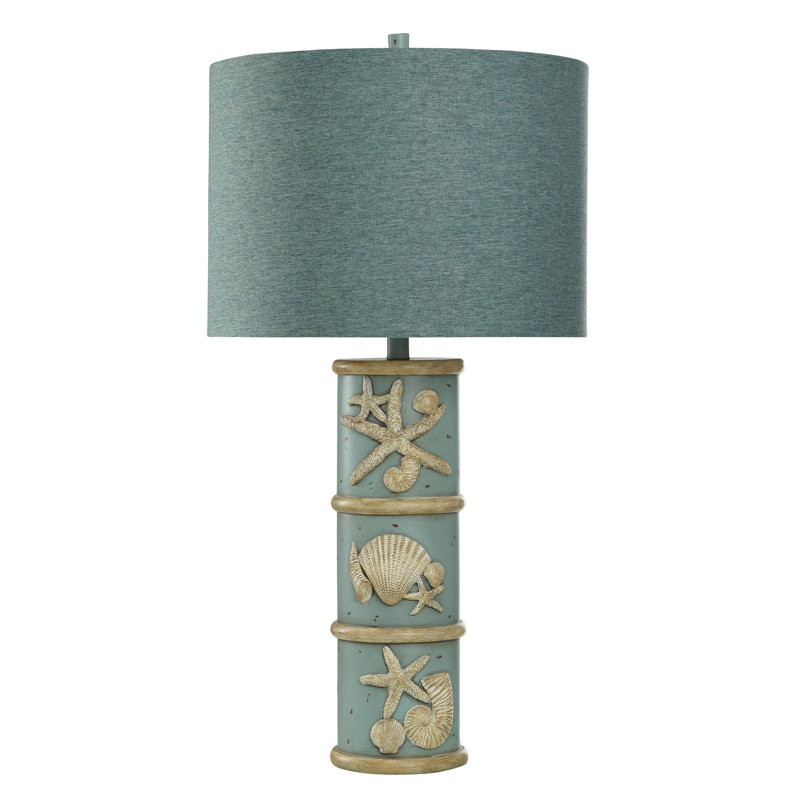 Big Surf Blue - Lampe de table en poly - Abat-jour bleu