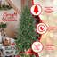 Arbre de Noël artificiel 6 pi avec base en métal pliable