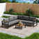 Corsairs 550 - Person Modular Patio Conversation Sets with Cushions