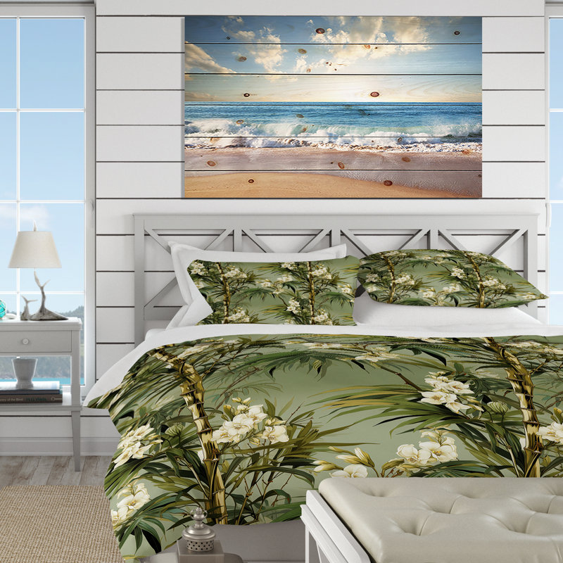 Ensemble de housse de couette Bamboo Elegance, Housse de couette simple + 1 taie décorative stan
