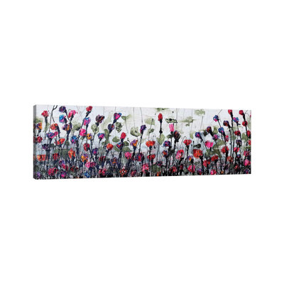 Fantatic Poppies by Donatella Marraoni - Panoramic Painting on Canvas