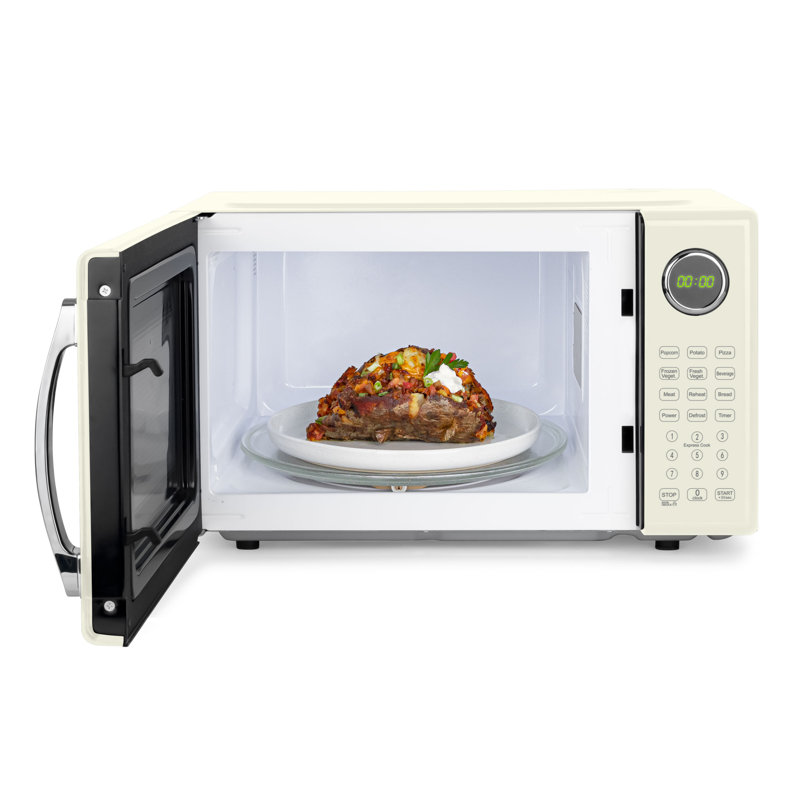 Rétro 1,1 pi³ Four à micro-ondes de comptoir, lierre, Lierre