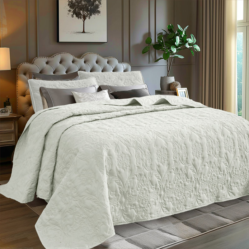 Quilt Set, Twin Quilt + 1 Standard Pillowcase, Teal
