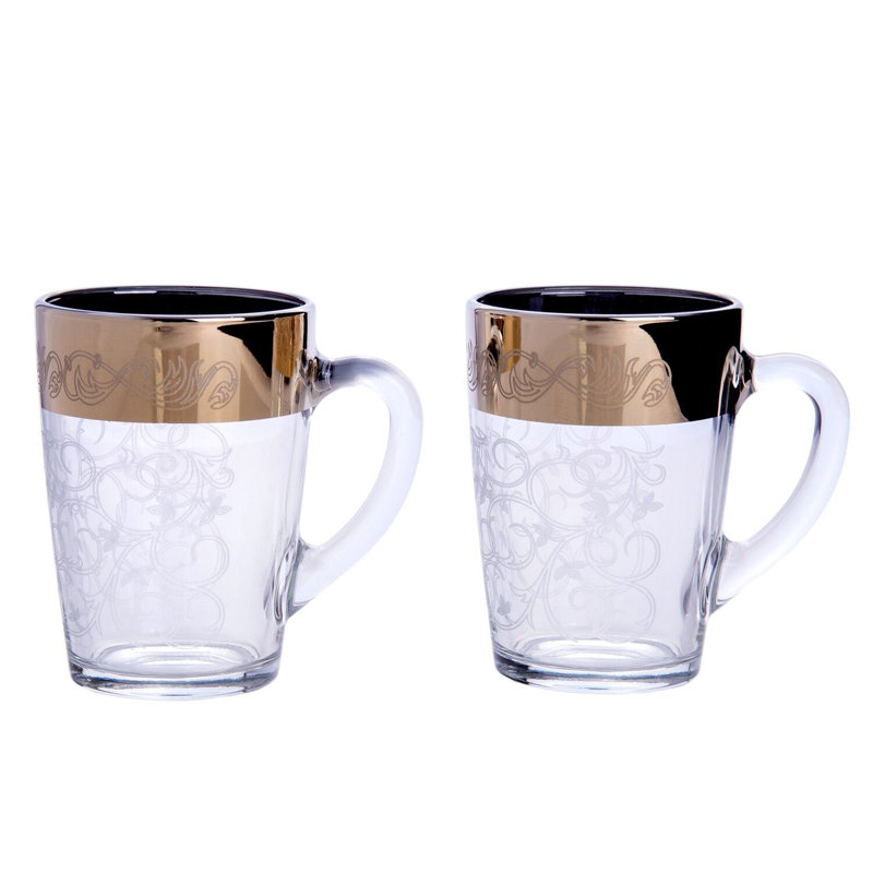 Large Tempered Glass Mug Duo