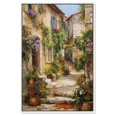 Mediterranean Charm II Canvas Floral Landscape Art by Art Remedy