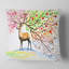 Cerf avec une belle corne - coussin à imprimé animal-29516714-29516718