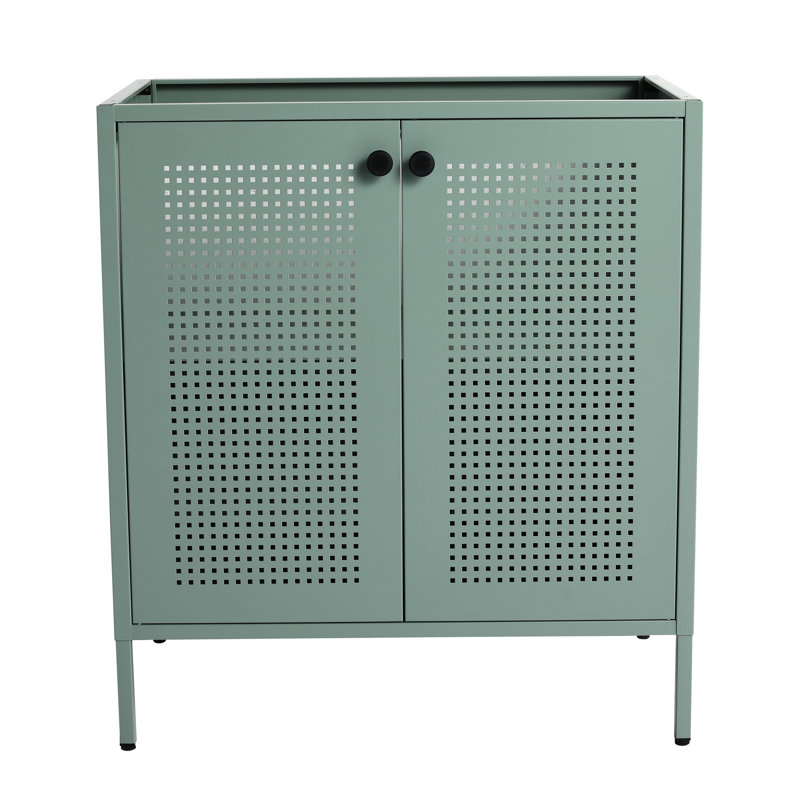 Meuble-lavabo autoportant de 30 po Mint - Bvb05730gn-1. Structure en acier laminé à froid, capacité de charge de 180 livres. , - Vaste espace de rangement avec tablettes réglables. Armoire à double porte.