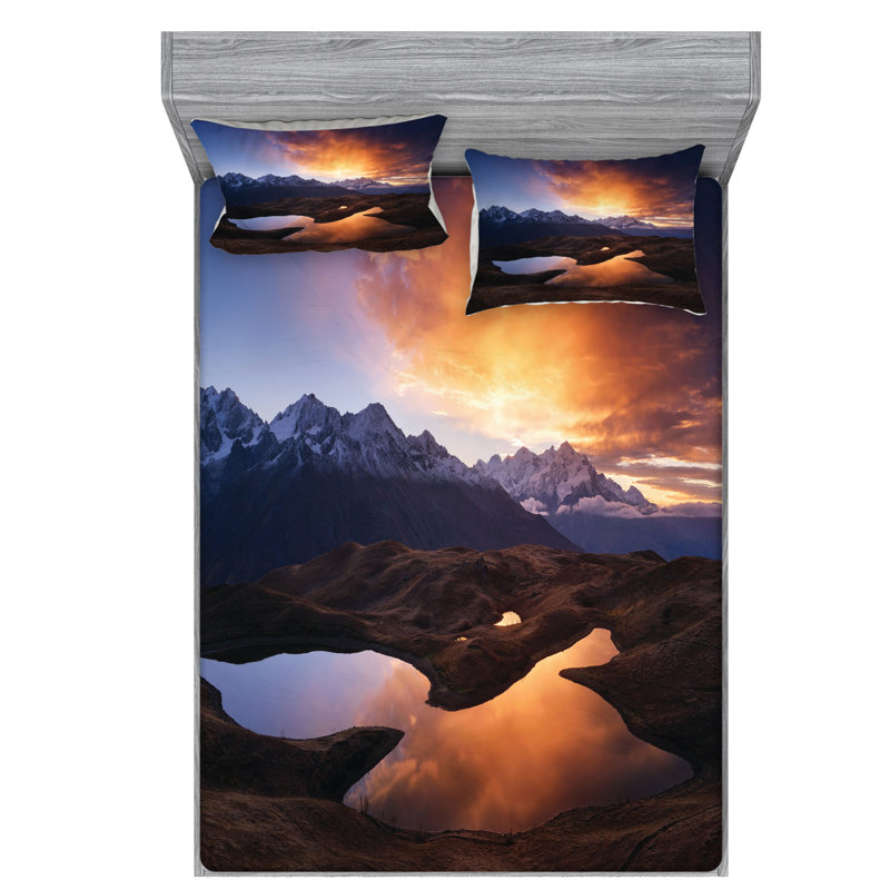 Microfiber Sheet Set, Full Sheet Set + Fitted Sheet + 2 Pillowcases