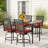 Alyne 4 - Person Patio Dining Set with Rectangular Table , Cushions Included