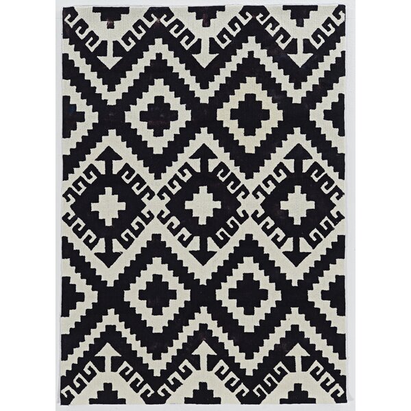 Foundry Select Equelle Handmade Rug Geo Teal Cream 