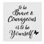 « be be stencil quote », art sur toile-31880243
