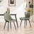 Chardee Upholstered Dining Chairs Faux Leather Waterproof Side Chair with Metal Frame-1629585638