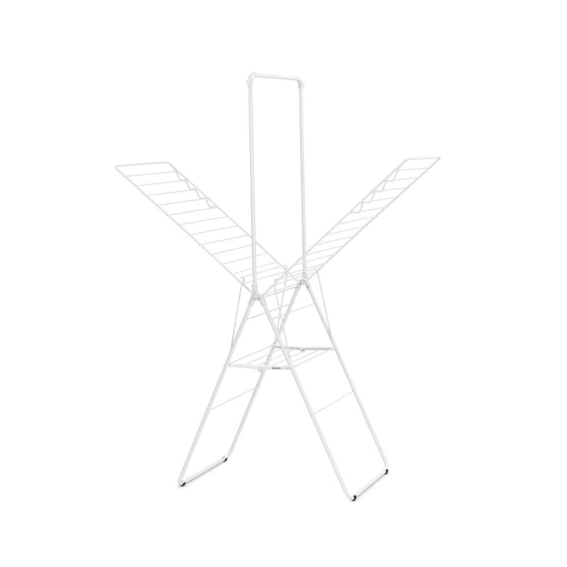 Brabantia Hangon 25 m Folding Drying Rack with Rod, White