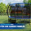 Maxway Furniture ft Oval Backyard Trampoline with Safety Enclosure-115285578