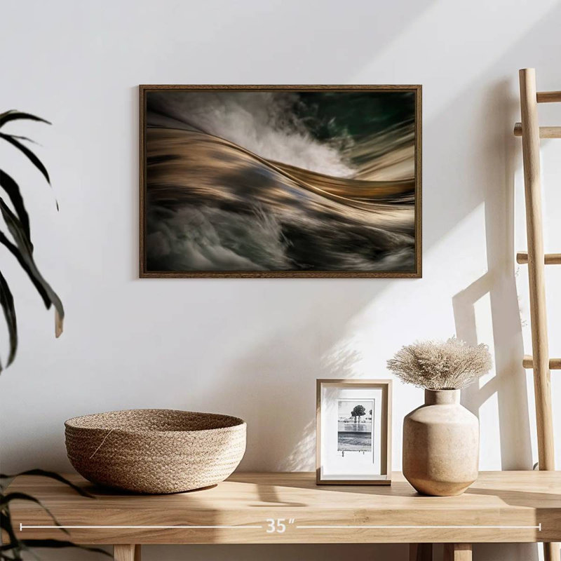 Bronze, 19" X 13", Floating Frame Walnut
