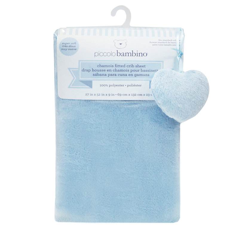 Drap-housse pour lit de bébé Chamois, Bleu