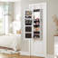 Armoire à bijoux murale classique avec miroir intégré - rangement spacieux, design polyvalent - P 3,8 po x l 14,8 po x H 42,5 po-98969559