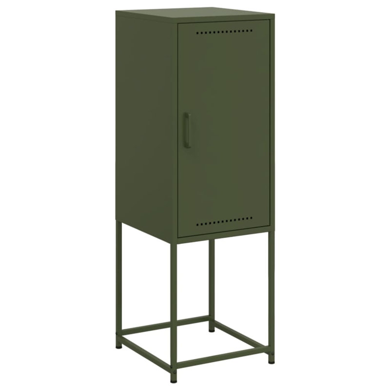 107cm H x 36cm W Standard Bookcase, Olive green