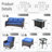 7-piece Outdoor Patio Furniture With Fire Pit,all-weather 7-person Pe Wicker Outdoor Conversation Set, Patio Couch Swivel Rocker Chairs For Backyard,poolside,deck-1041417036