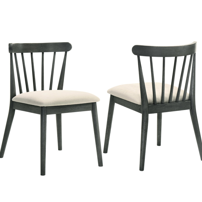 Chaises de salle à manger pliantes rustiques en bois massif 2 pièces en gris, style rétro traditionnel, sièges à lattes confortables, assemblage facile pour le jardin extérieur avec structure grise, dossier ergonomique, utilisation sans tracas