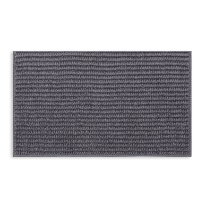 Ensemble de 2 tapis de bain, Anthracite