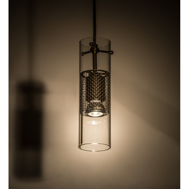 Luminaire suspendu cylindrique à 1 lumière Zarielle