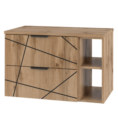 Aree Wall Mounted Required Bathroom Storage Furniture Set