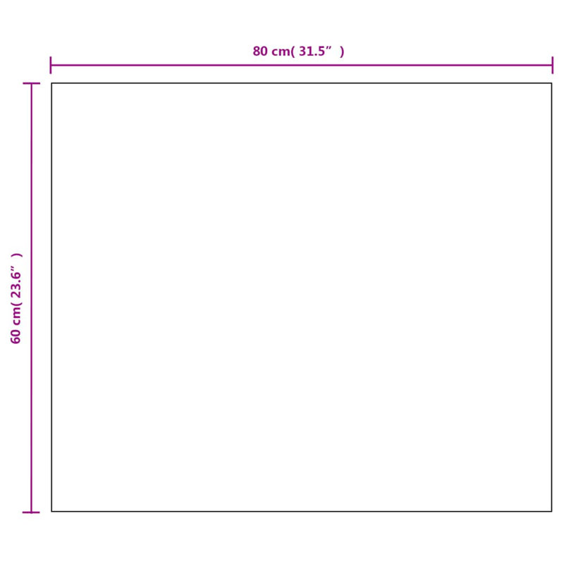 Saundra Wall Mirror, 60 cm H x 80 cm W