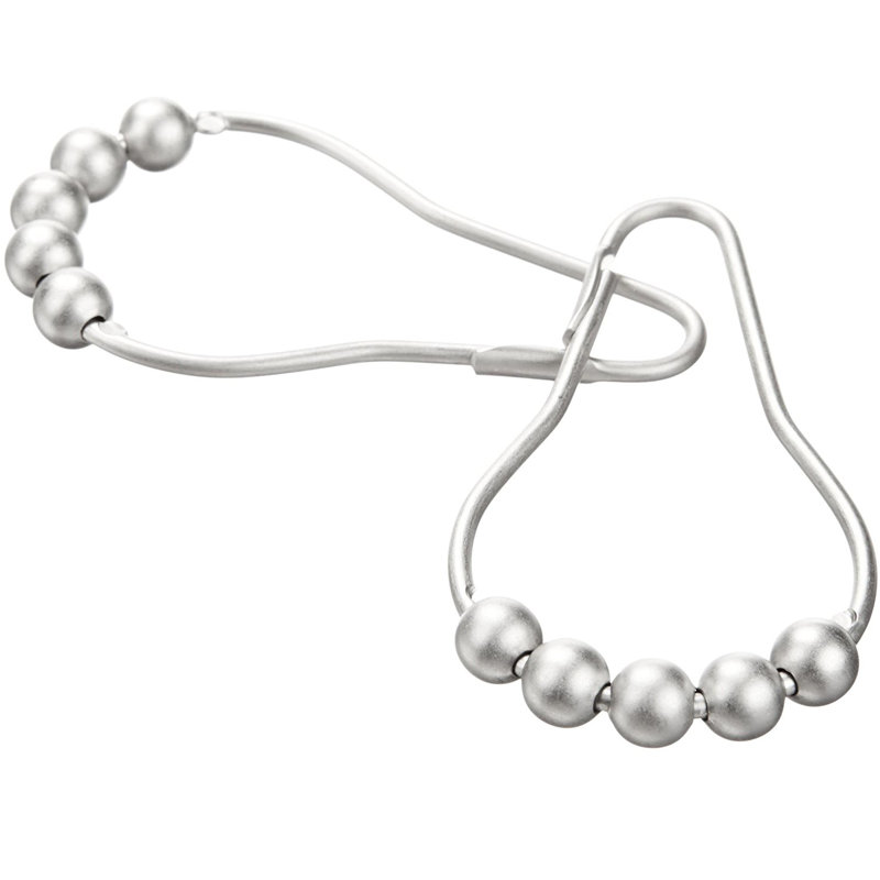 Davinder Metal Shower Curtain Hook, Nickel