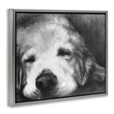 Monochrome Dog Day Afternoon Floating Frame, design by Walt Johnson