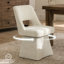 Chaise pivotante en chenille - dossier ouvert moderne, rotation à 360 ° - (ensemble de 4)-125963143-125963140