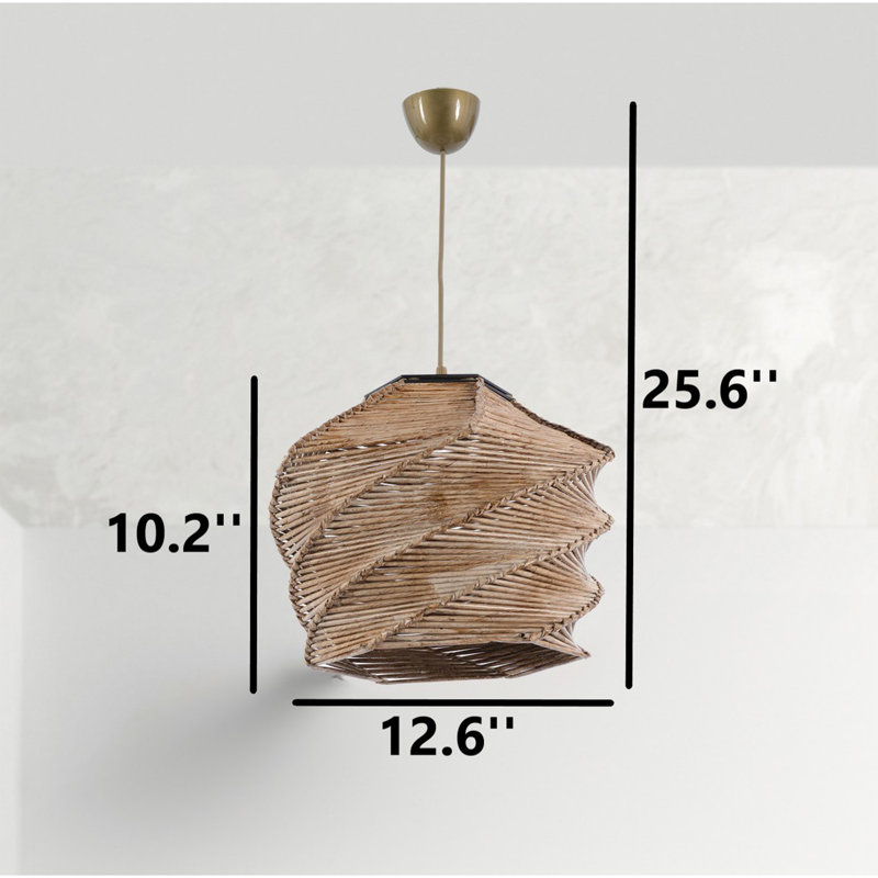 Lustre Kulle, Chameau, H 10,2 po x l 12,6 po x P 12,6 po